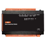 Modulo input-output Modbus RTU e TCP-IP con 4 output a relè da barra DIN8